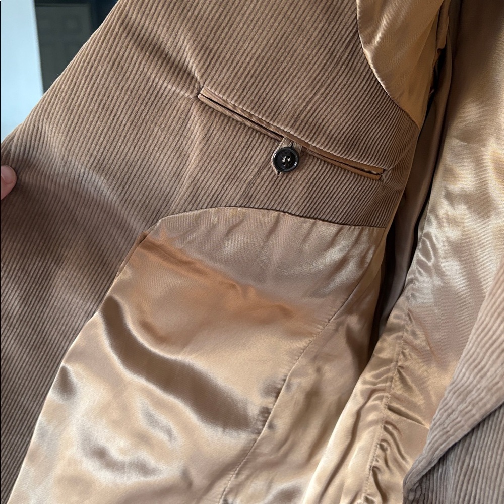 The Corduroy Collection Men’s Tan Corduroy Suit Jacket - Picture 11 of 11